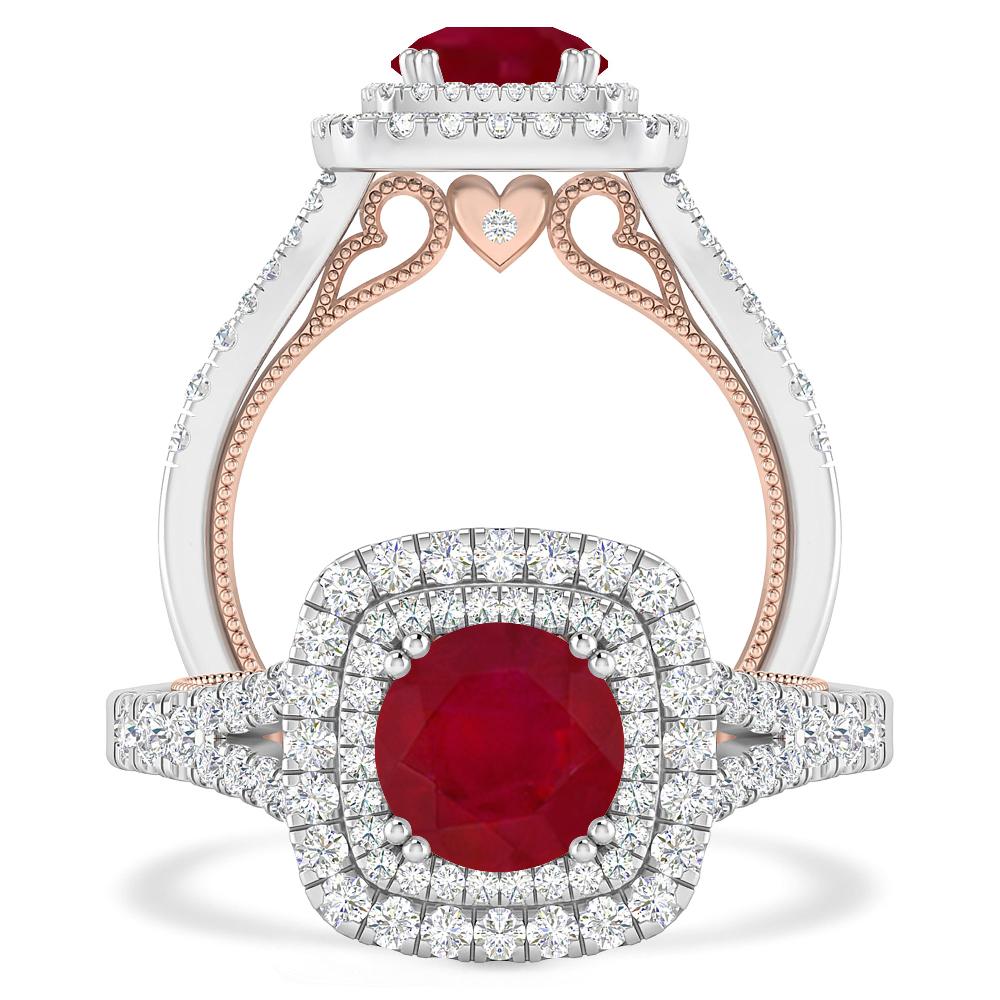 White Gold - Ruby