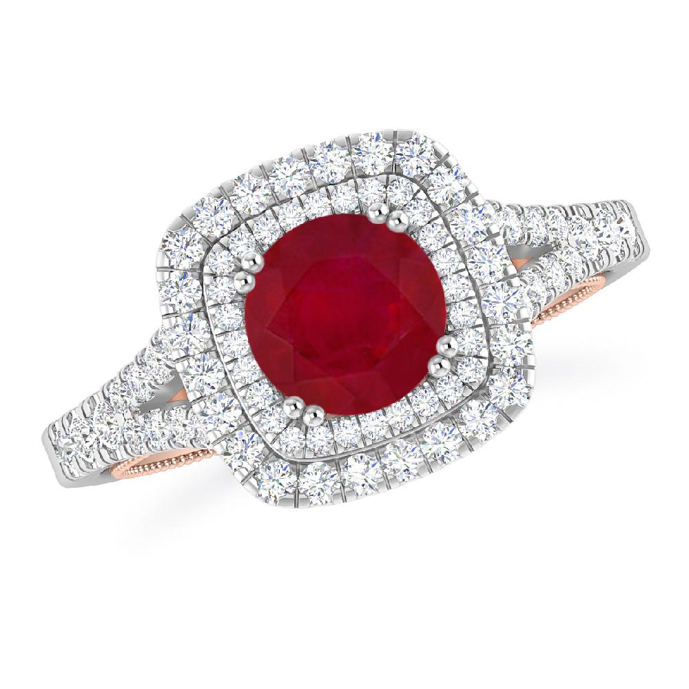 White Gold - Ruby