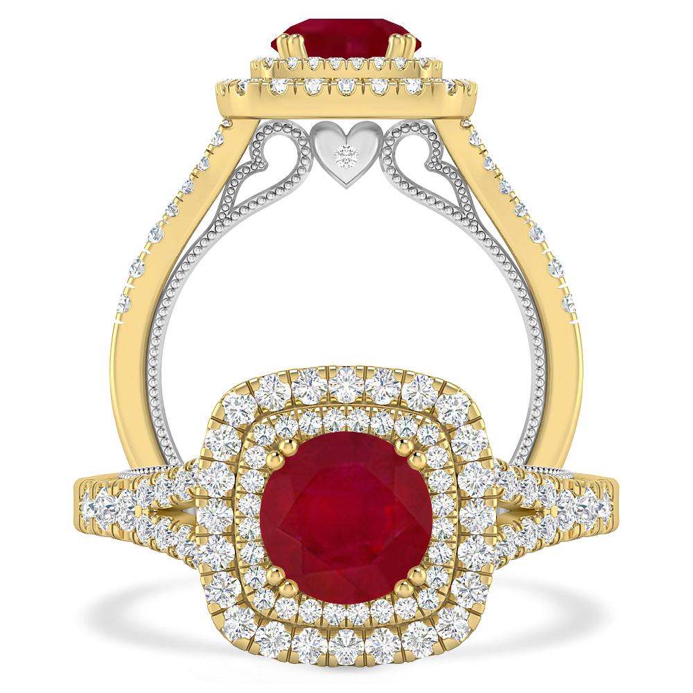 Yellow Gold - Ruby