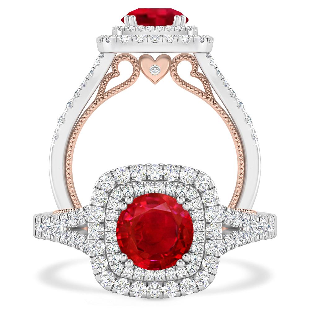 White Gold - Ruby