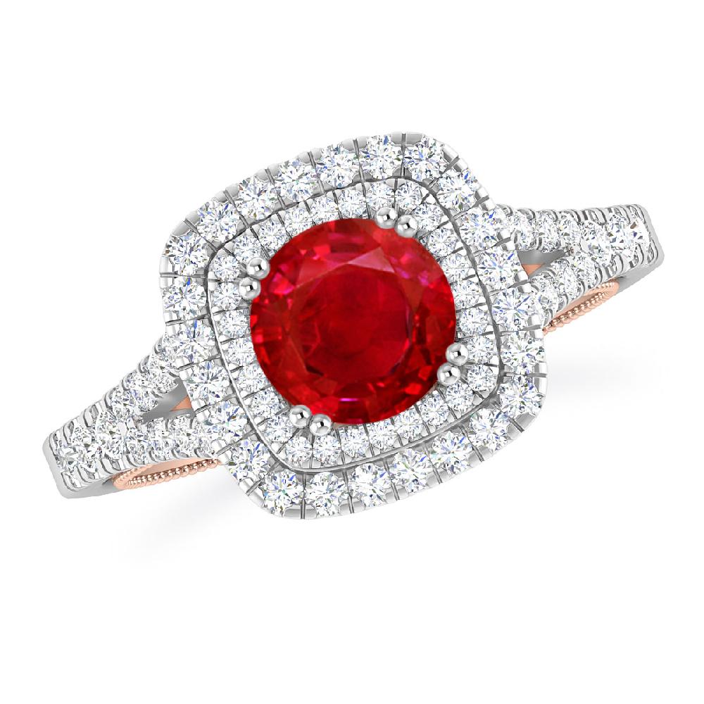 White Gold - Ruby