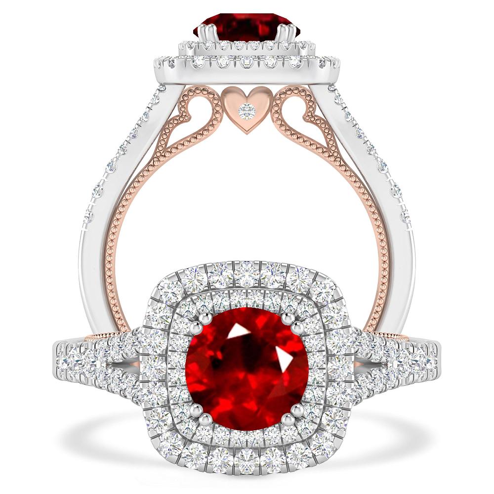 White Gold - Ruby