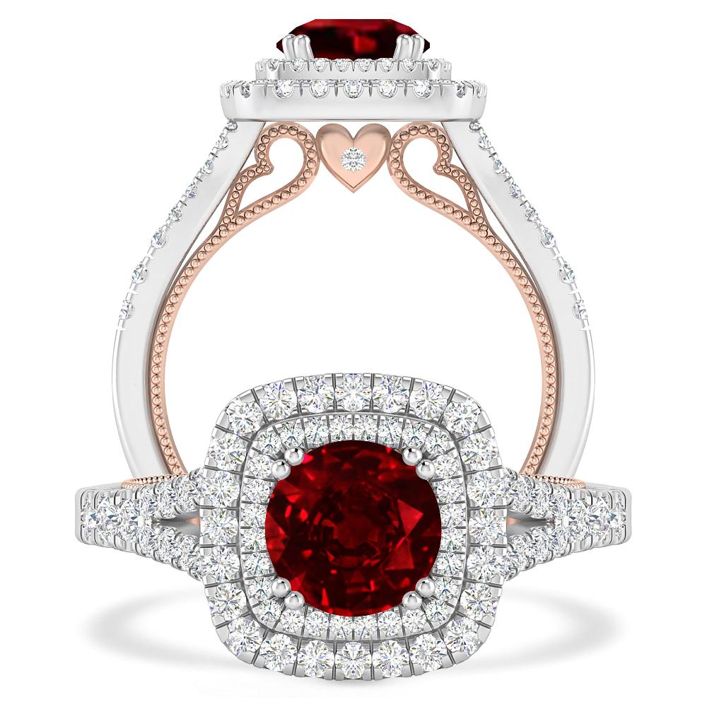 White Gold - Ruby