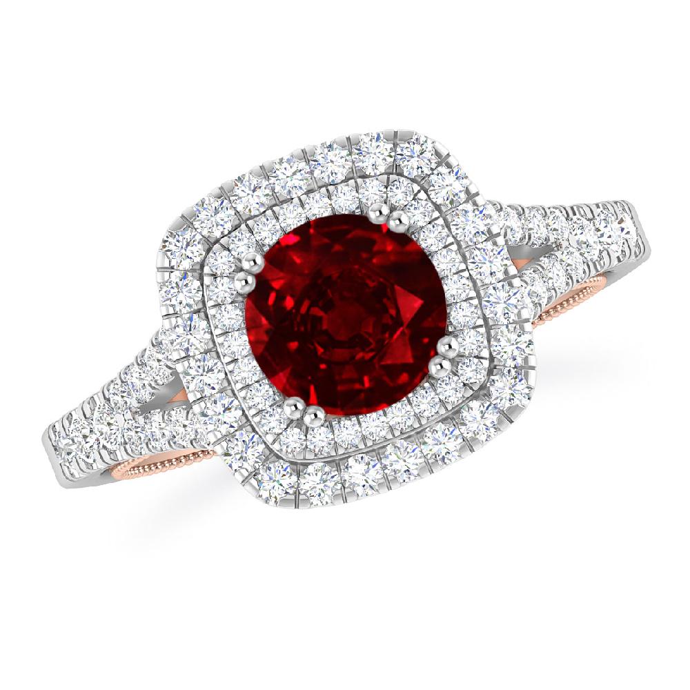 White Gold - Ruby