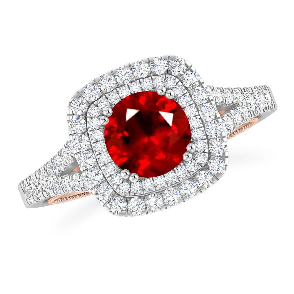 White Gold - Ruby