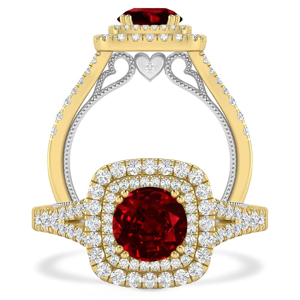 Yellow Gold - Ruby