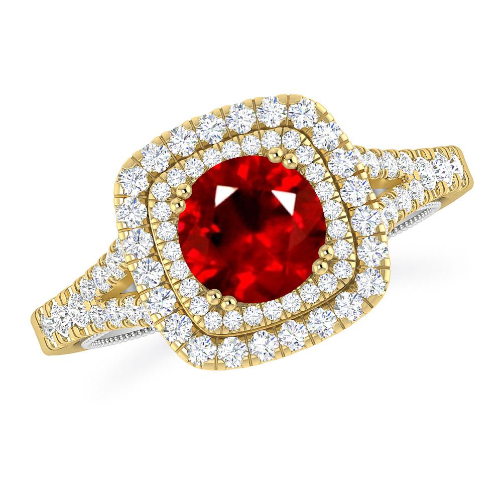 Yellow Gold - Ruby