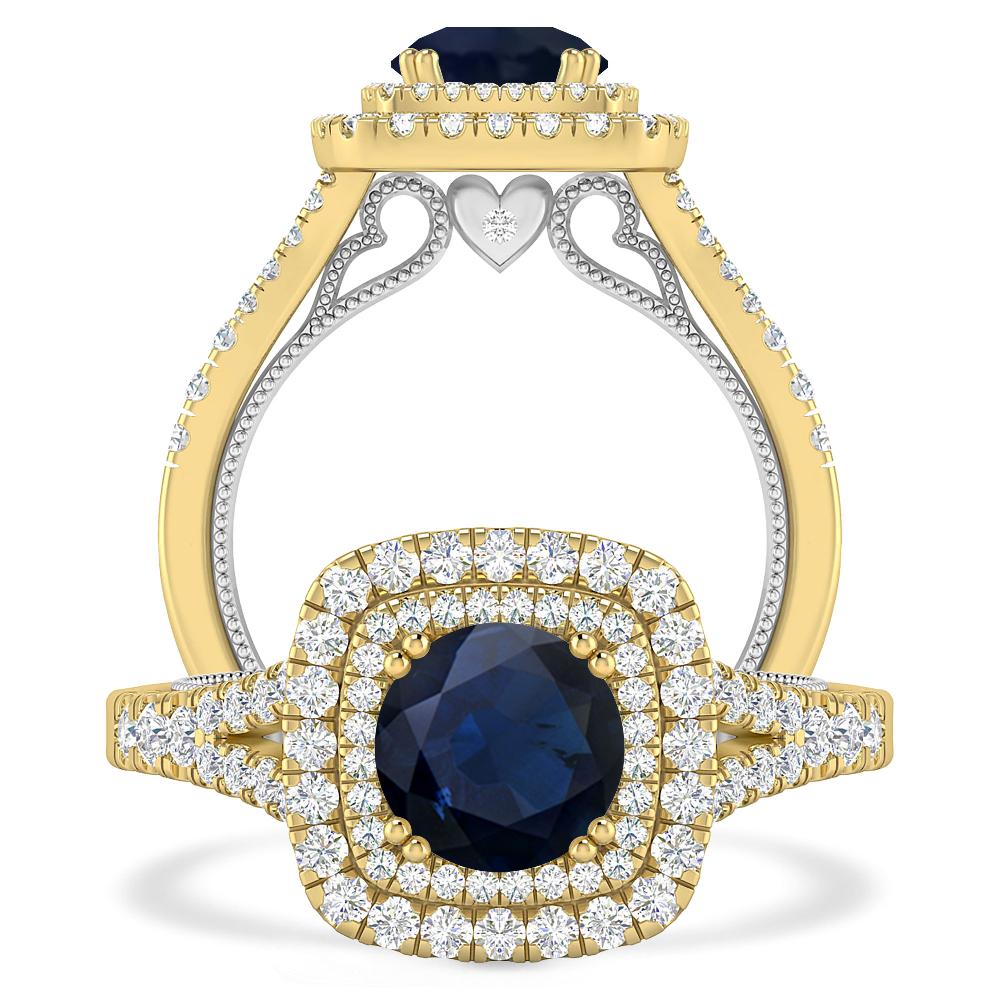 Yellow Gold - Sapphire