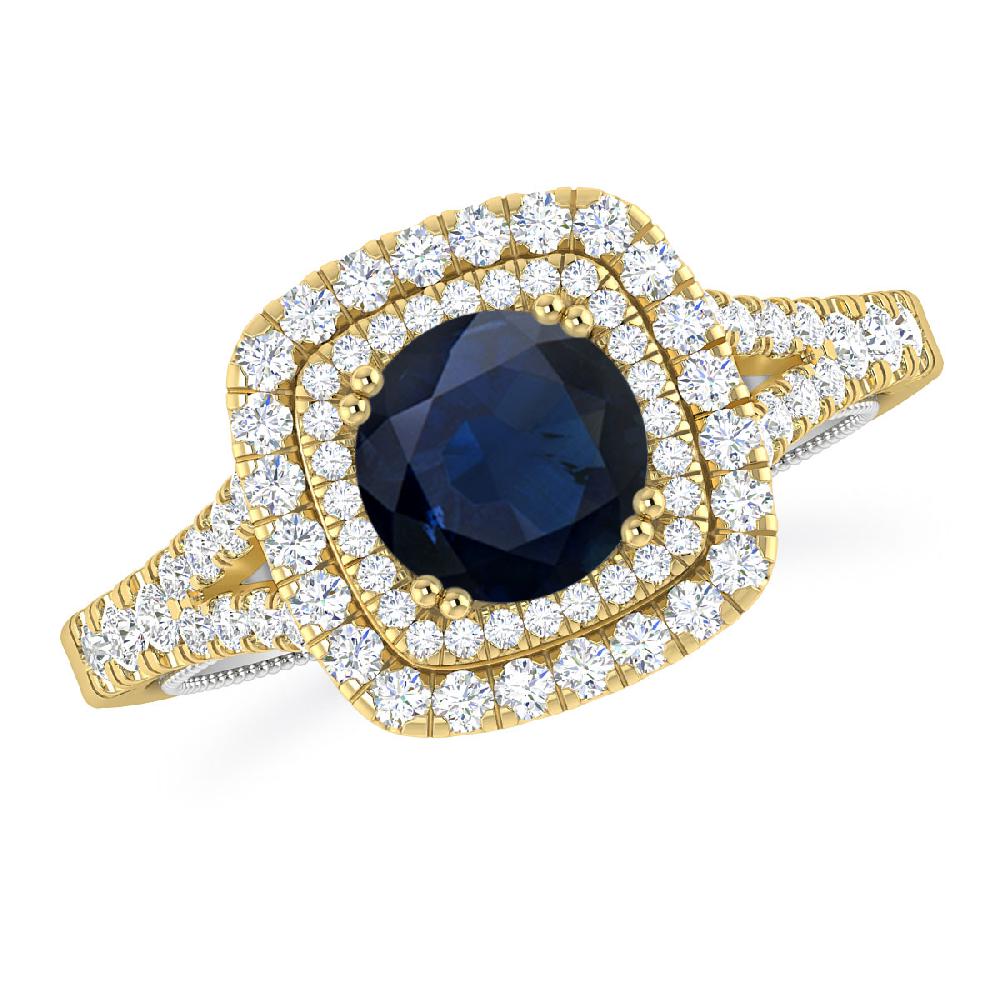 Yellow Gold - Sapphire