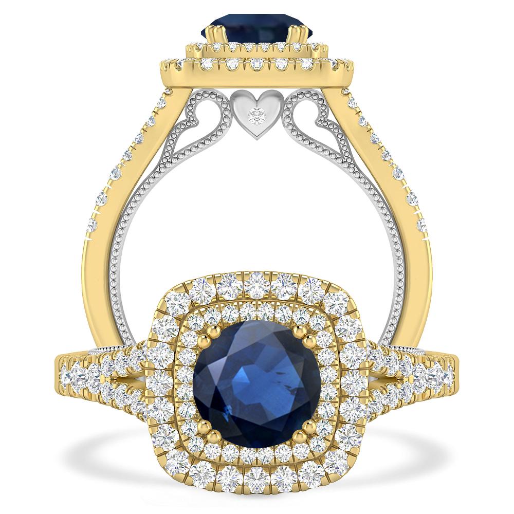 Yellow Gold - Sapphire