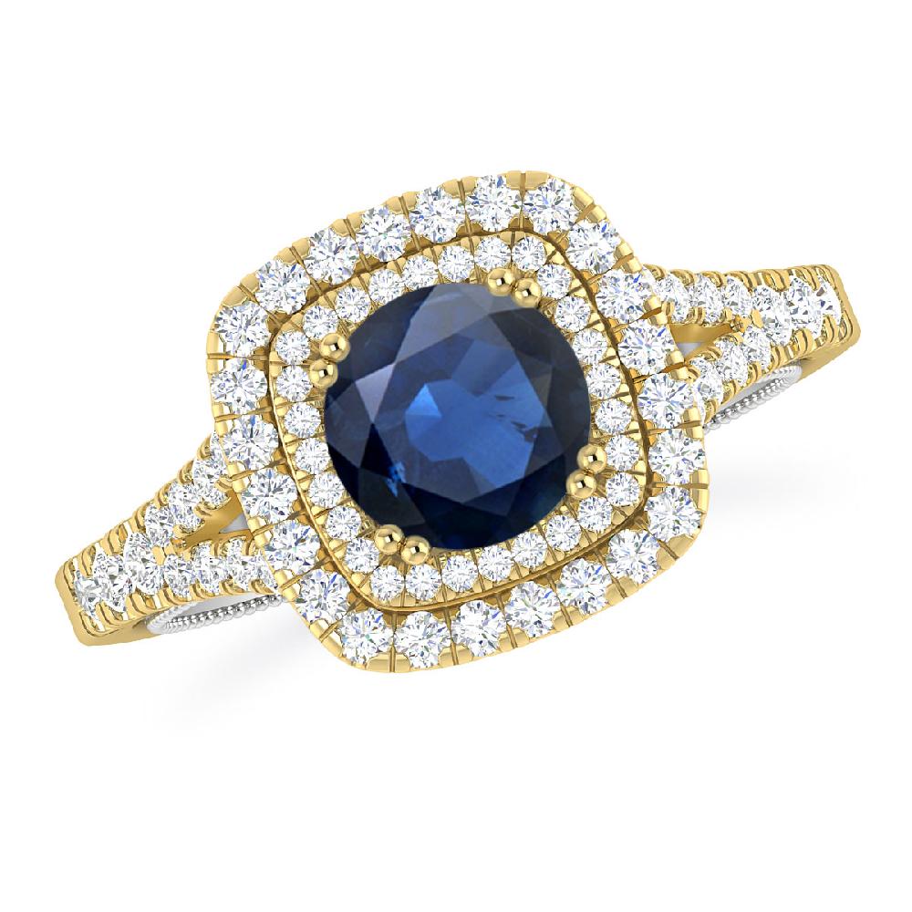 Yellow Gold - Sapphire