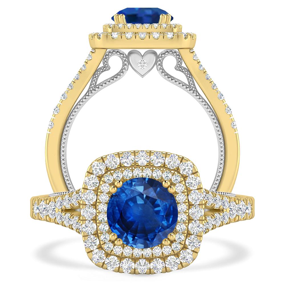 Yellow Gold - Sapphire