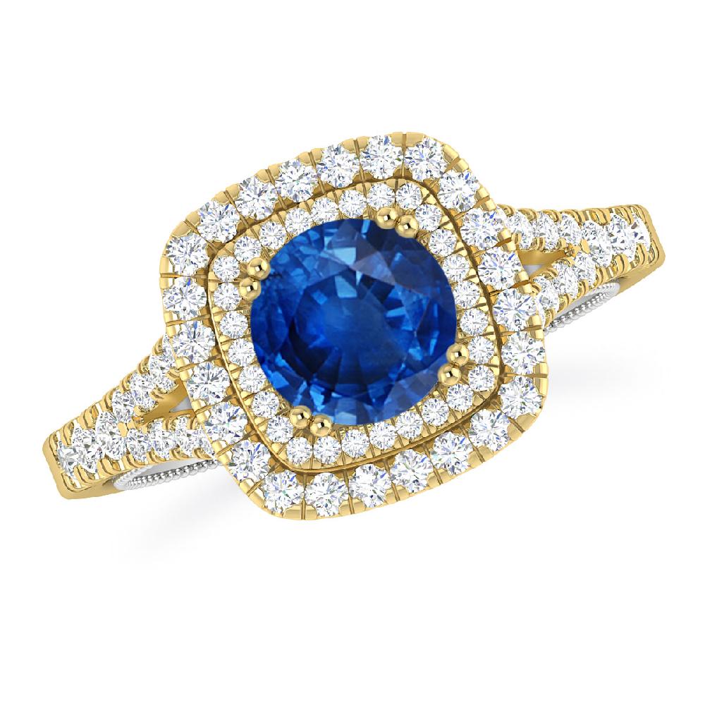 Yellow Gold - Sapphire