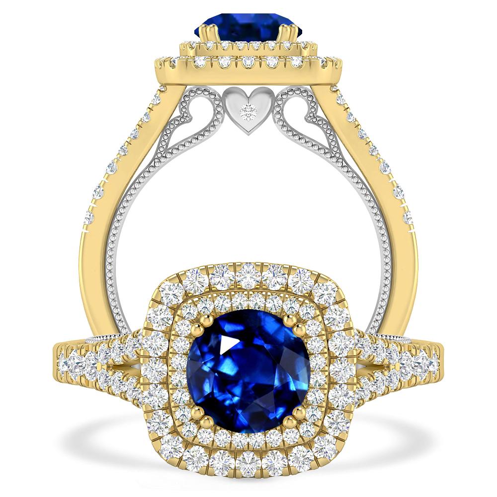 Yellow Gold - Sapphire