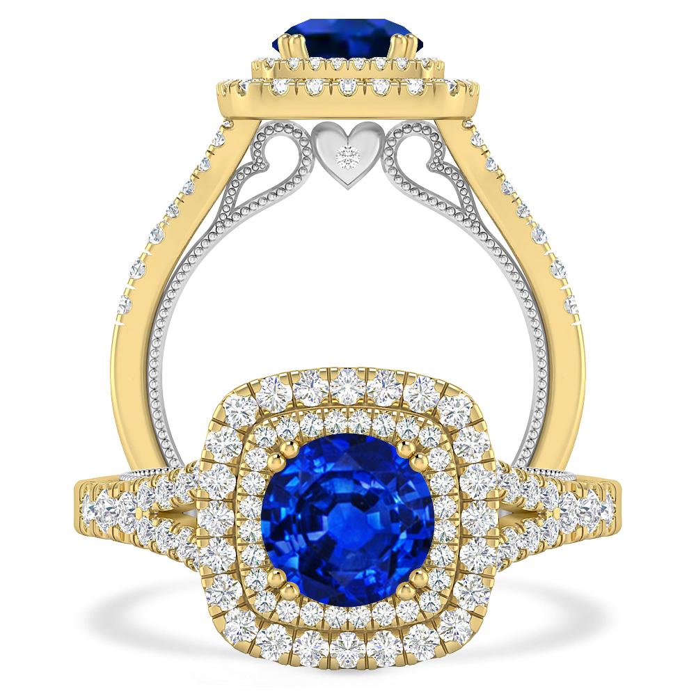 Yellow Gold - Sapphire