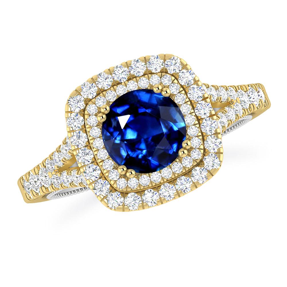 Yellow Gold - Sapphire