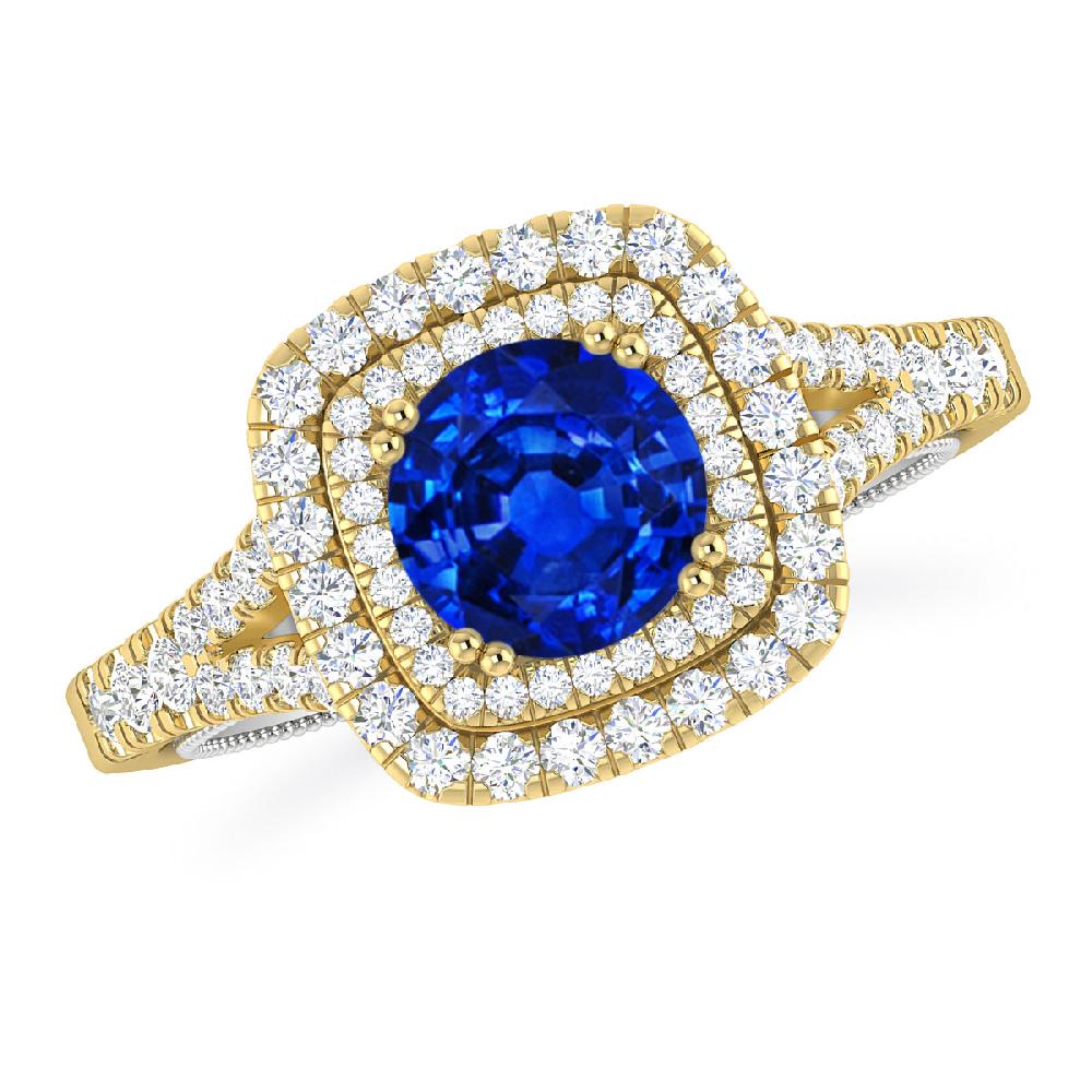 Yellow Gold - Sapphire