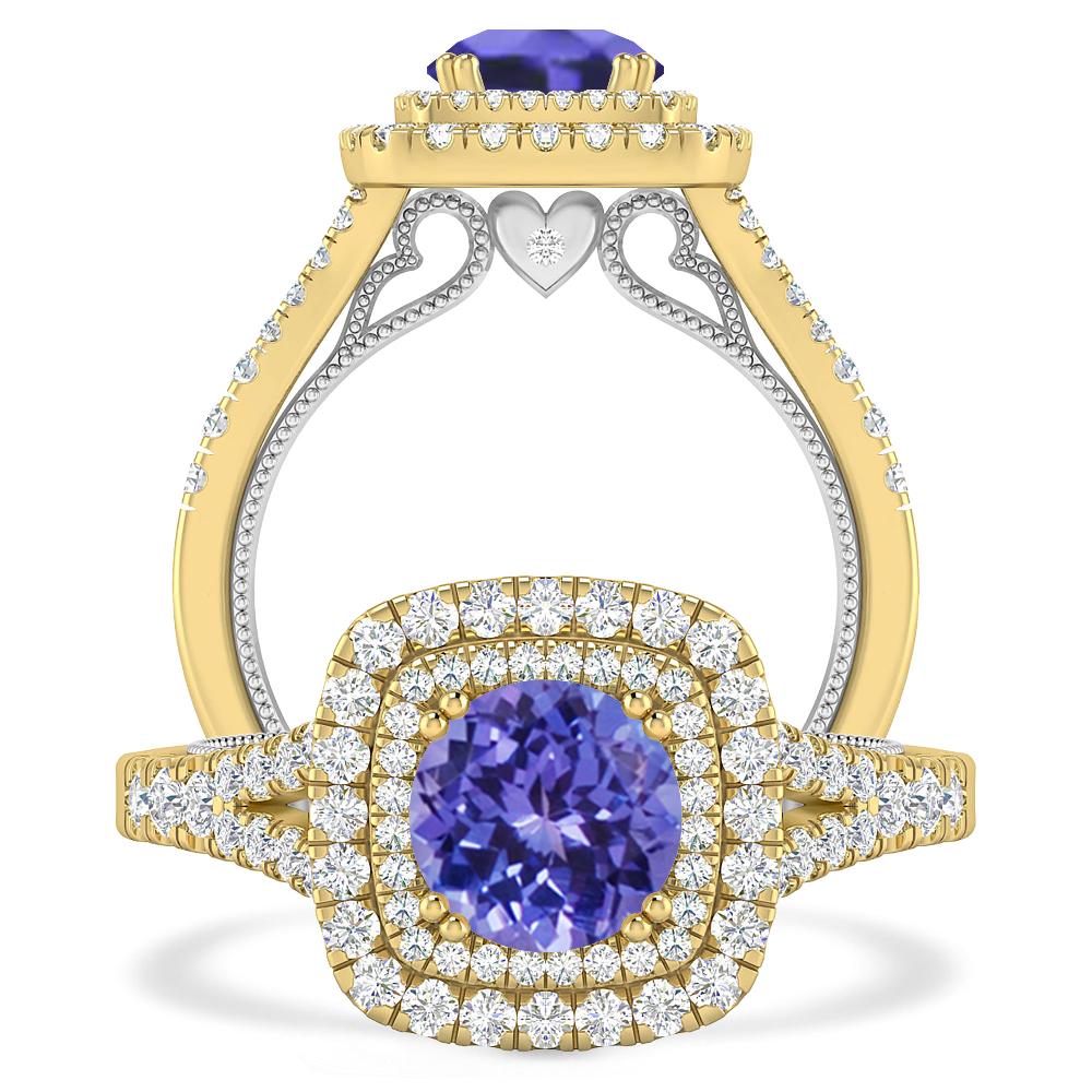 Yellow Gold - Tanzanite