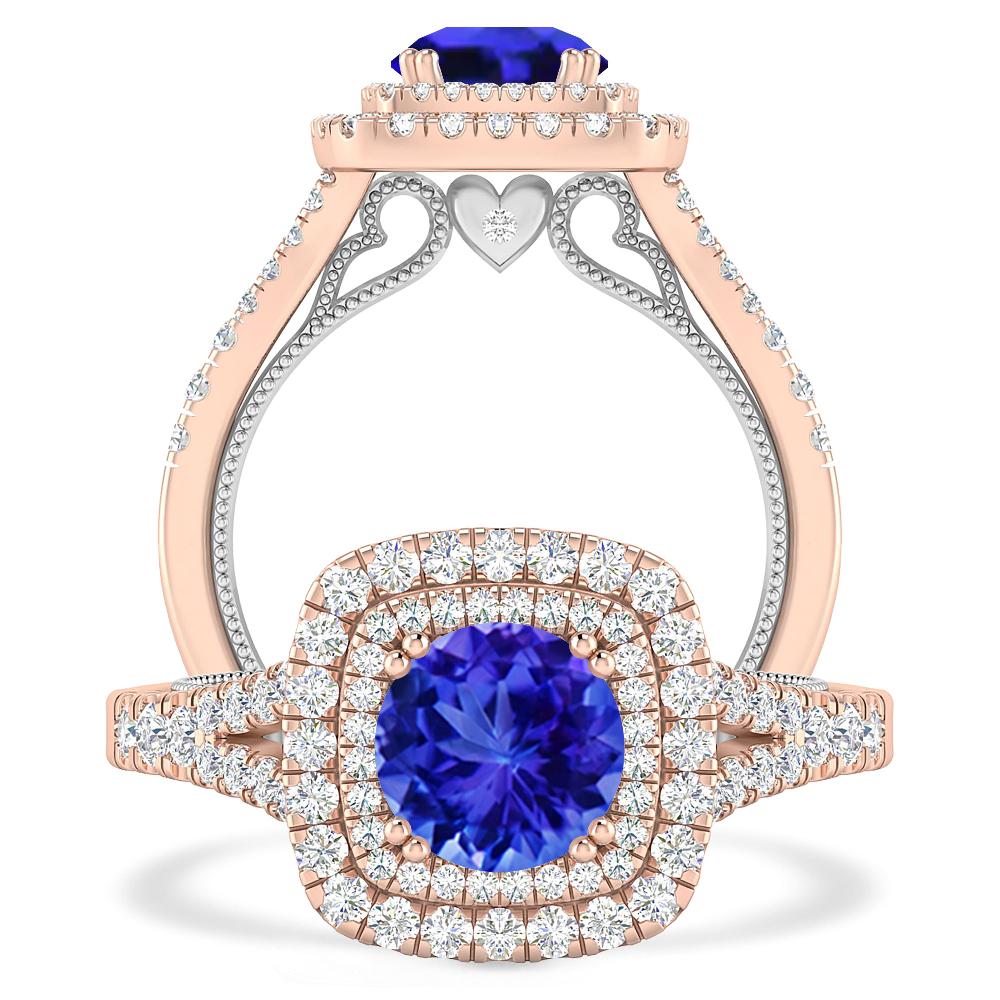 Rose Gold - Tanzanite