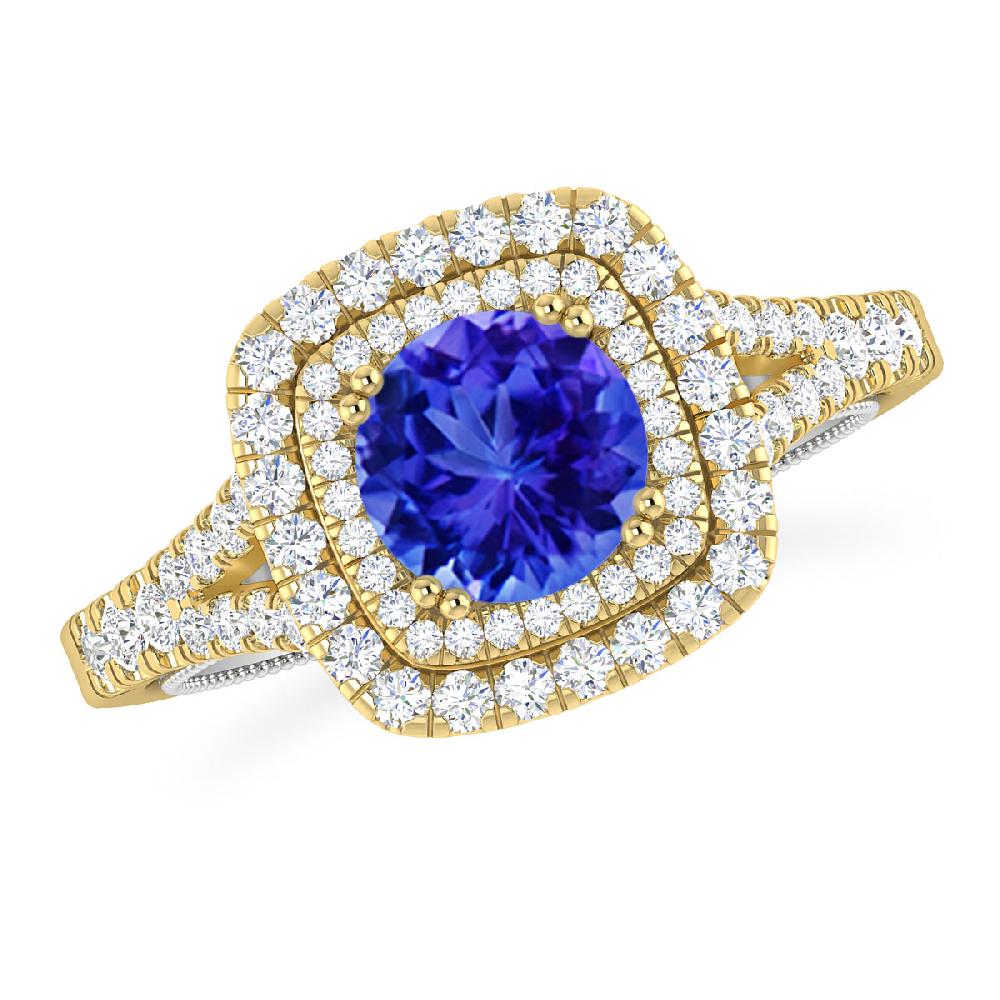 Yellow Gold - Tanzanite