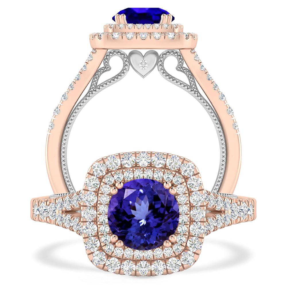 Rose Gold - Tanzanite