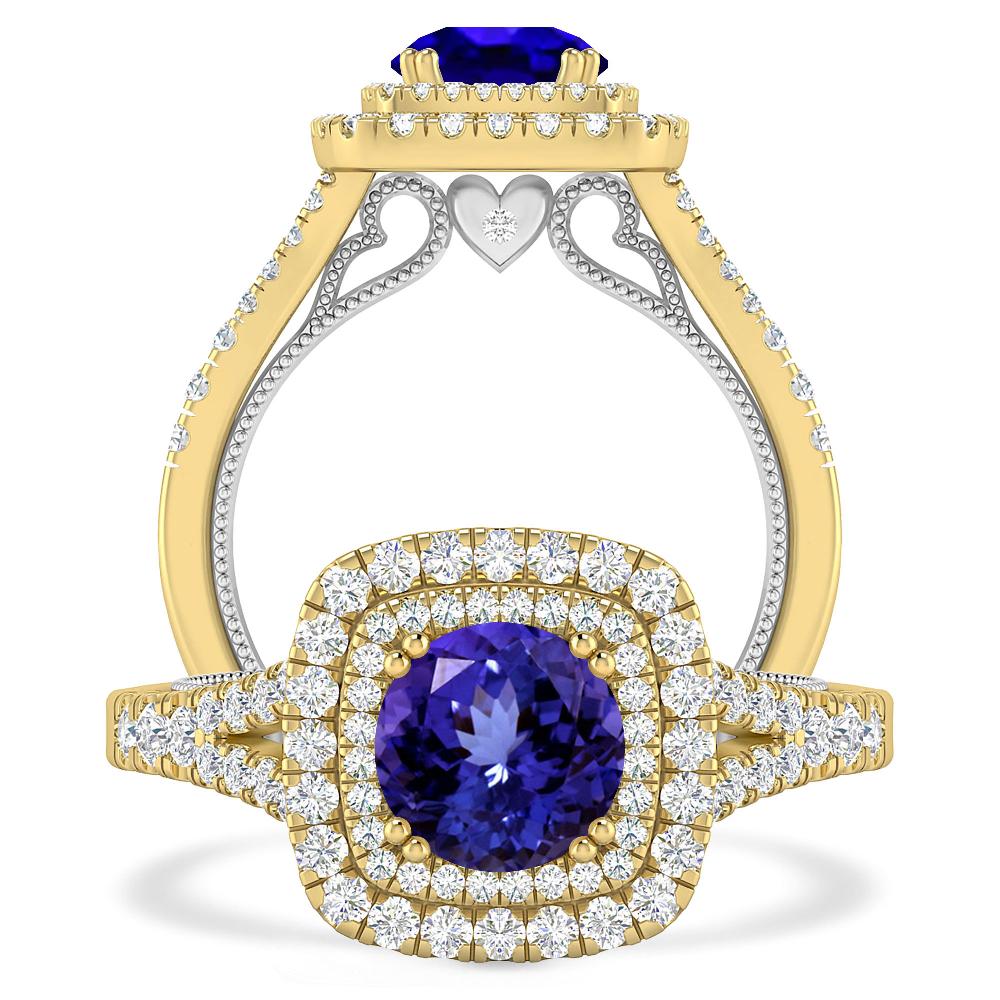 Yellow Gold - Tanzanite