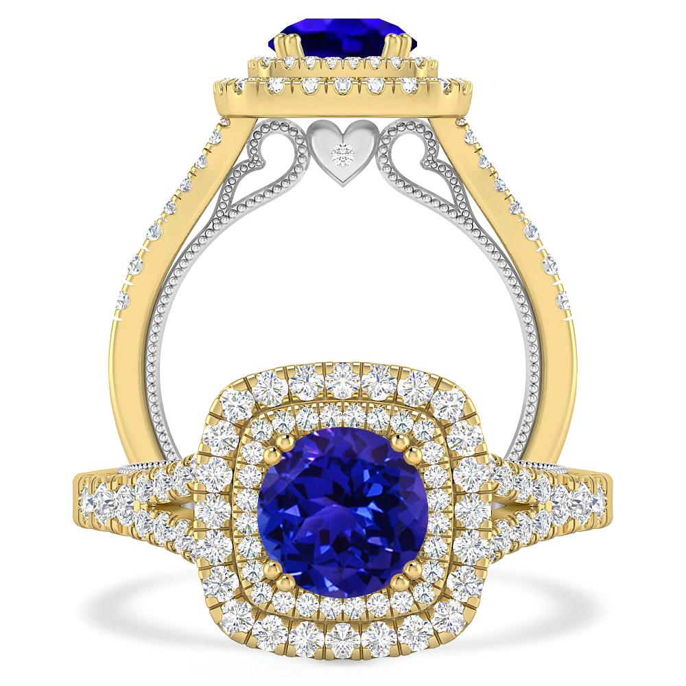 Yellow Gold - Tanzanite