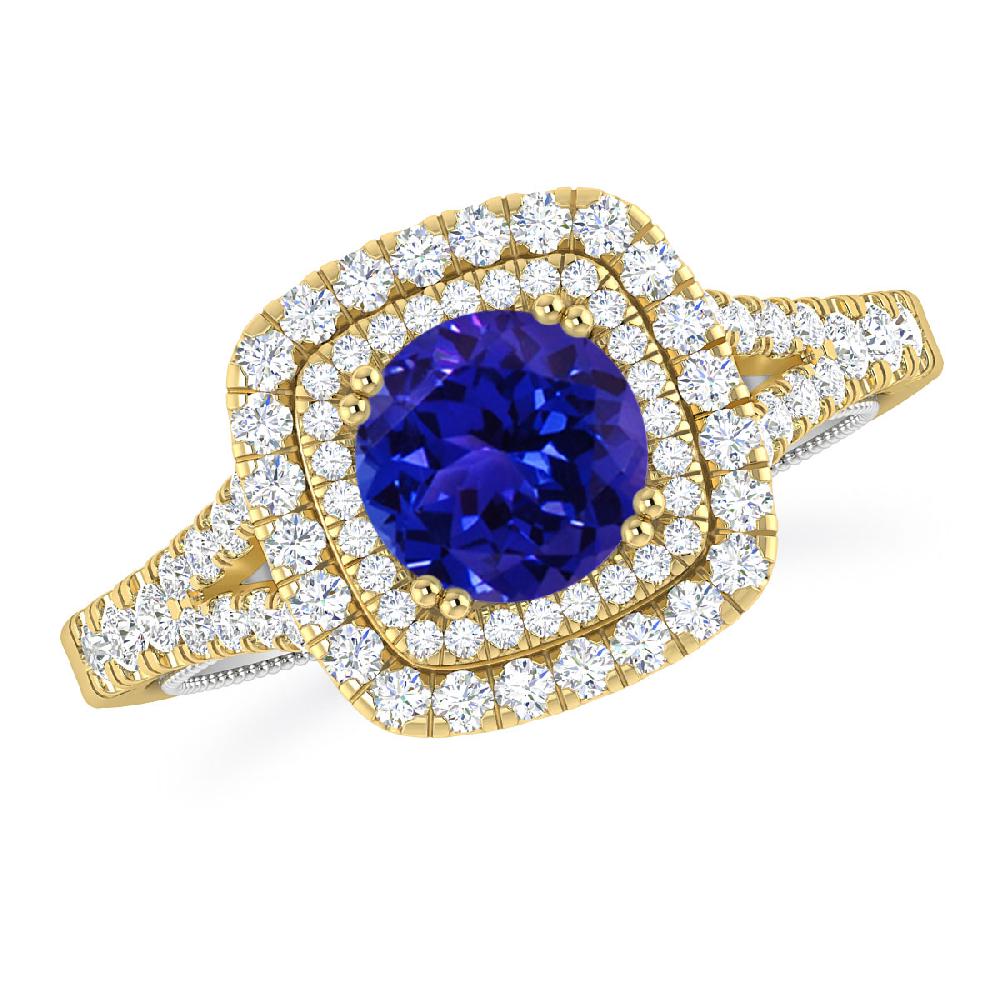 Yellow Gold - Tanzanite