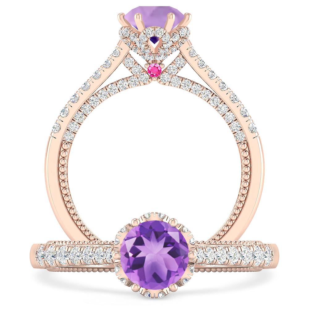 Rose Gold - Amethyst