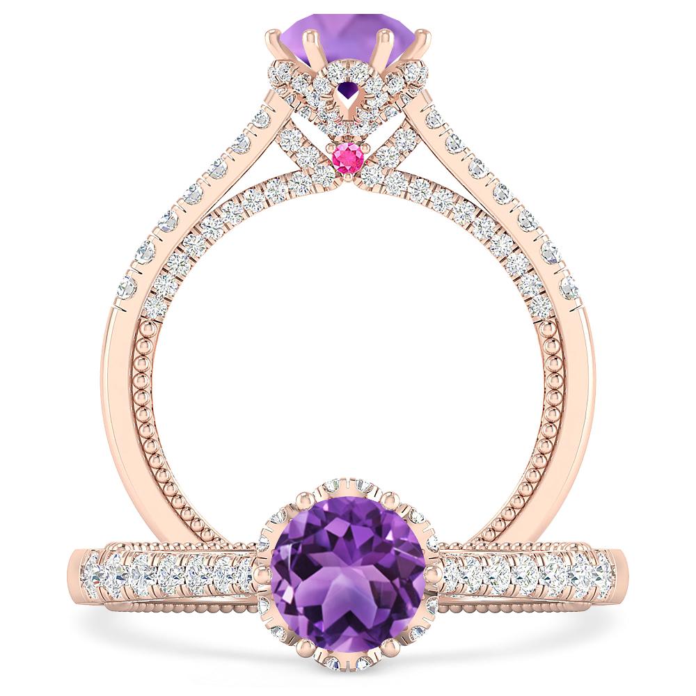 Rose Gold - Amethyst