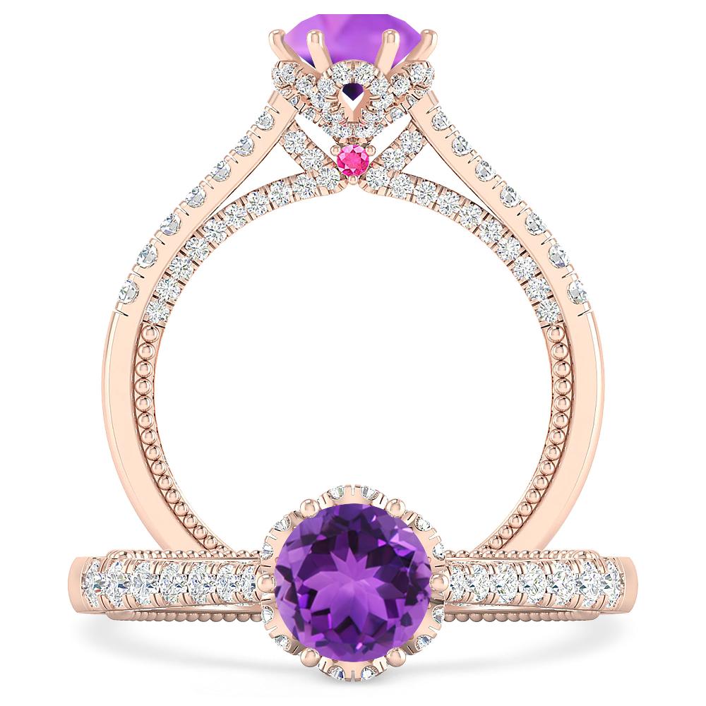 Rose Gold - Amethyst