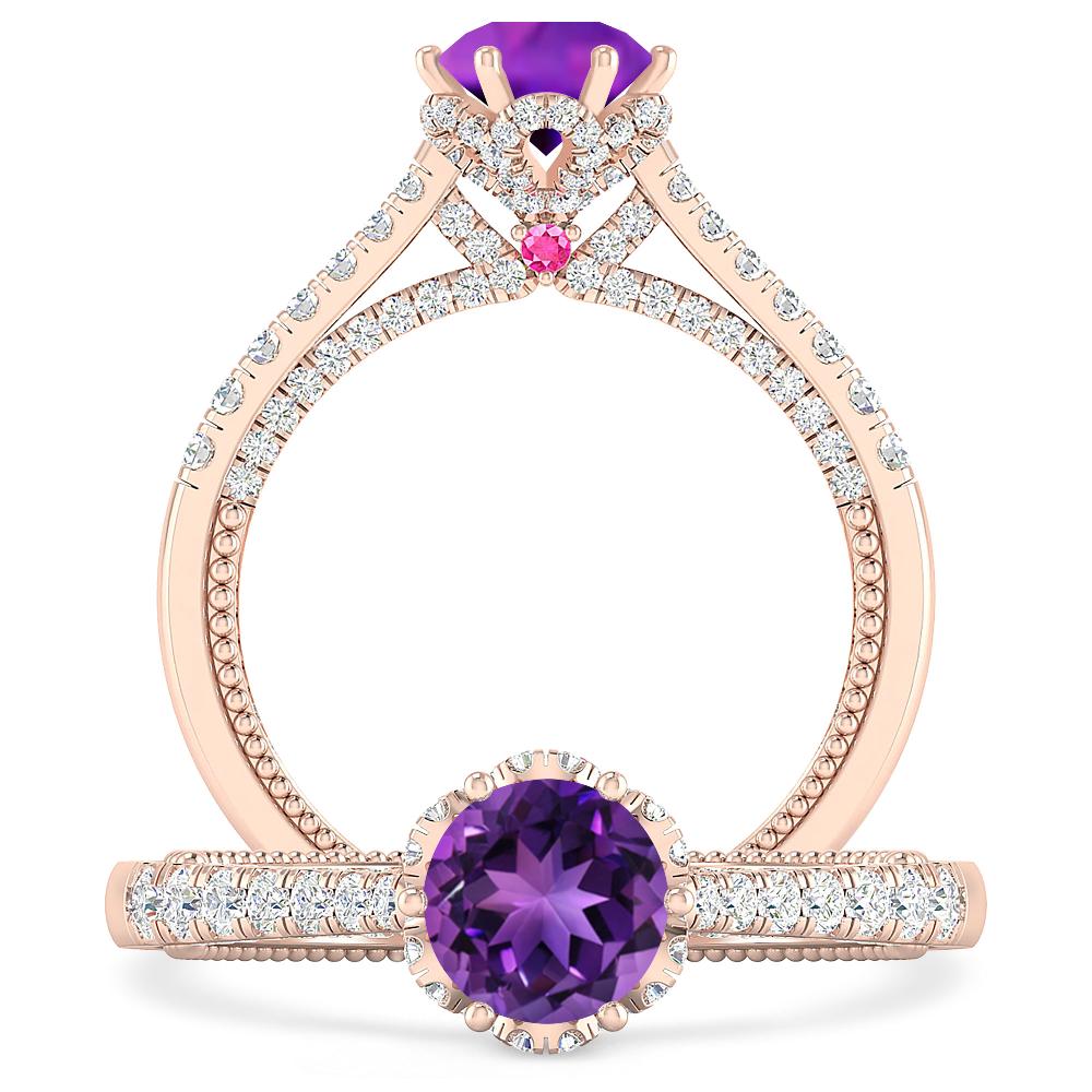 Rose Gold - Amethyst