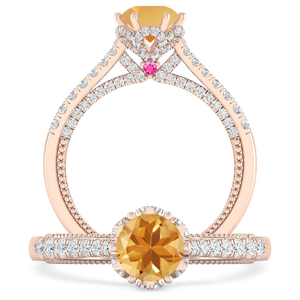 Rose Gold - Citrine