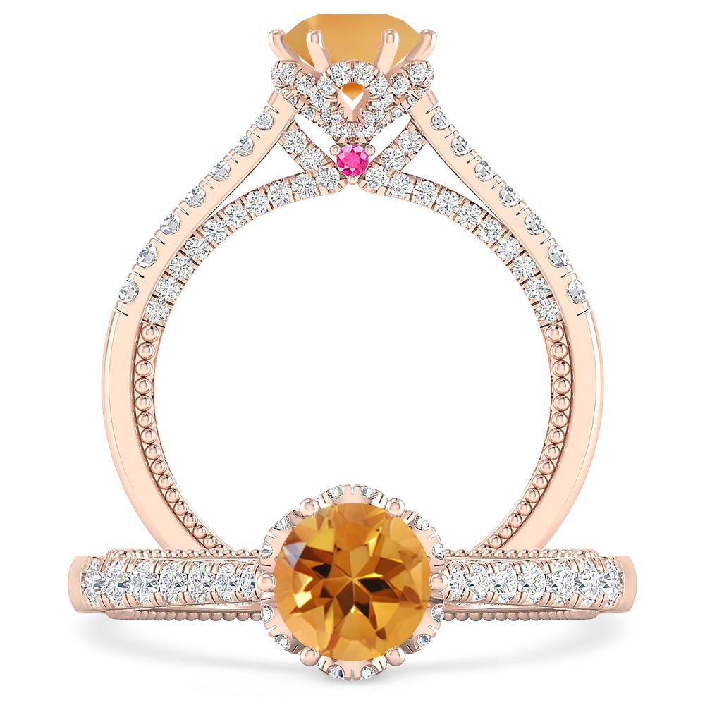 Rose Gold - Citrine