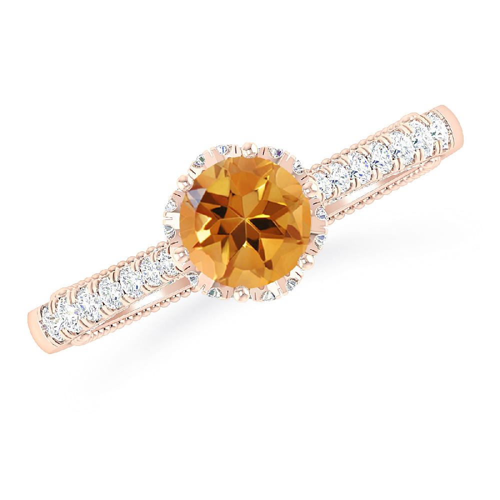 Rose Gold - Citrine