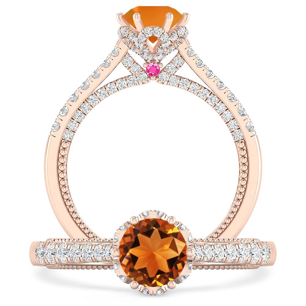 Rose Gold - Citrine