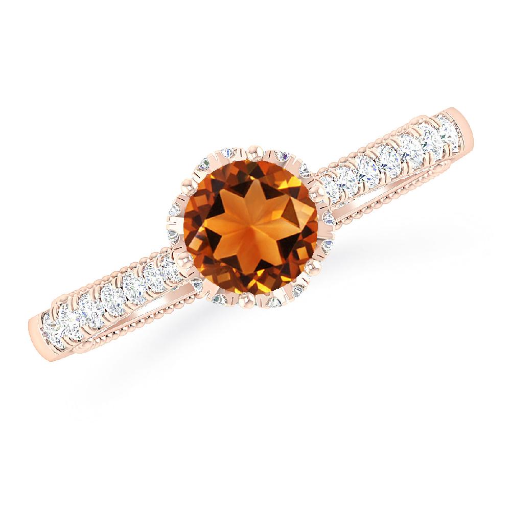 Rose Gold - Citrine