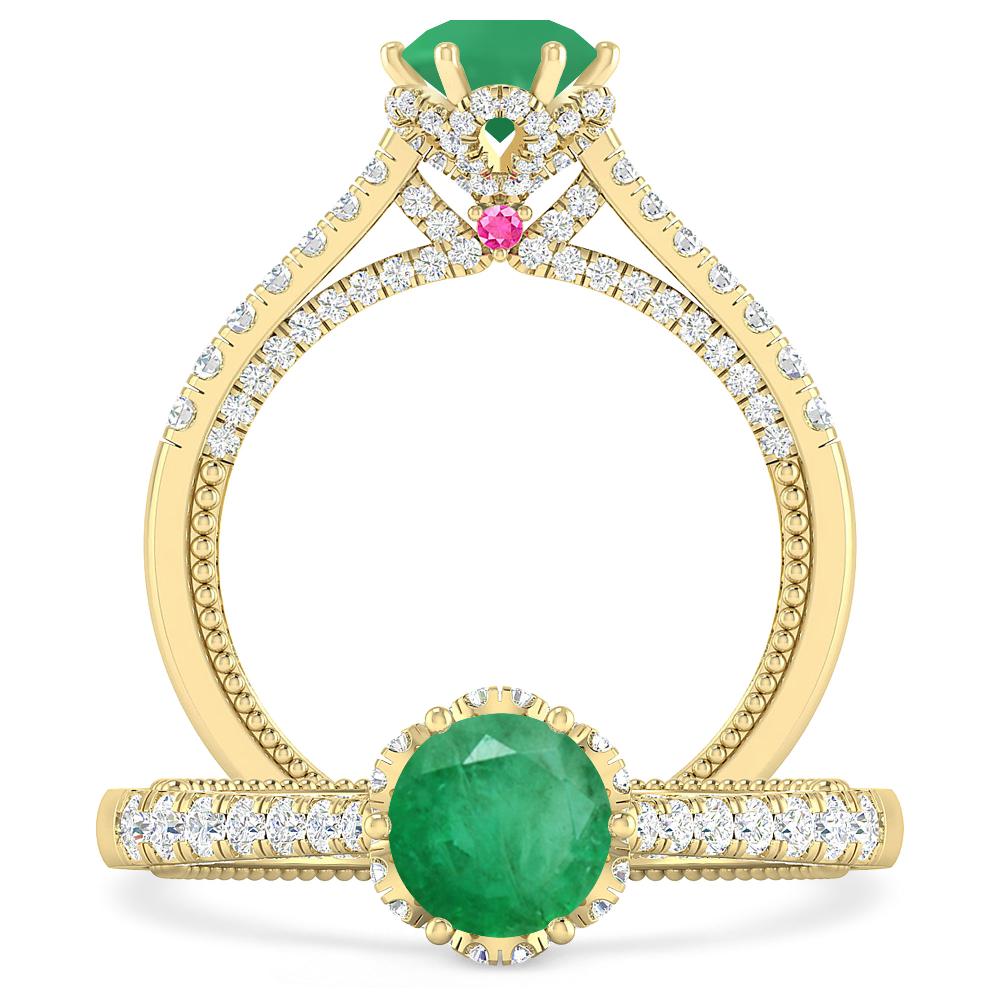 Yellow Gold - Emerald