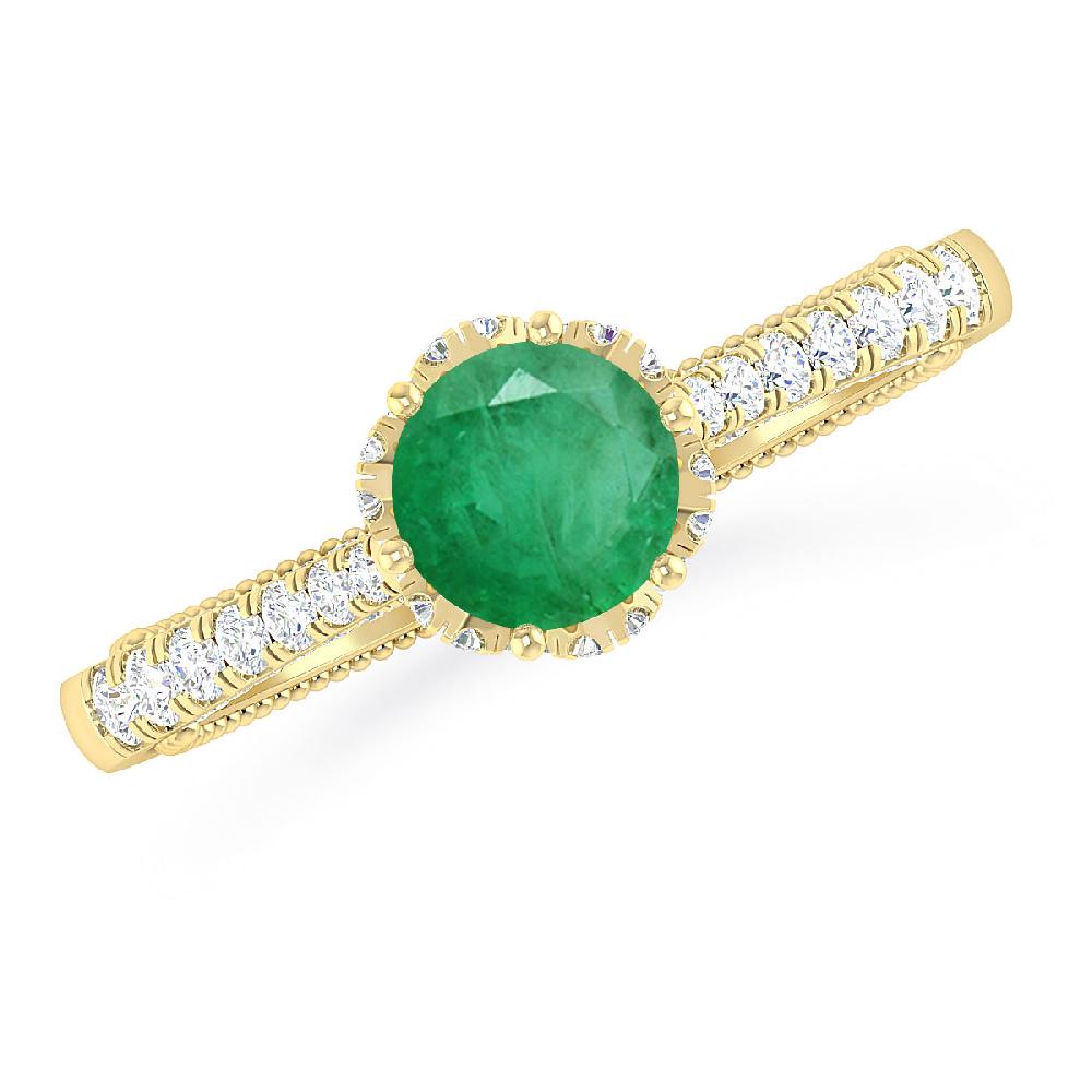 Yellow Gold - Emerald