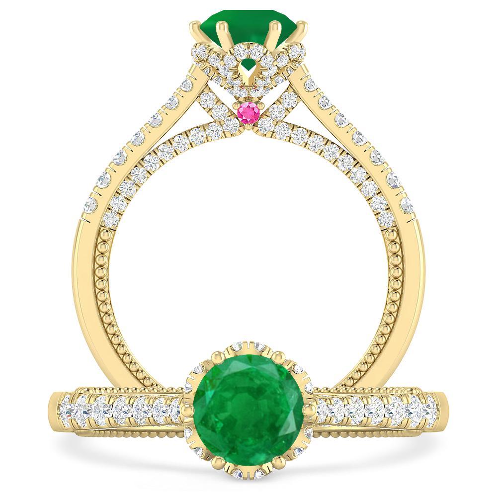 Yellow Gold - Emerald