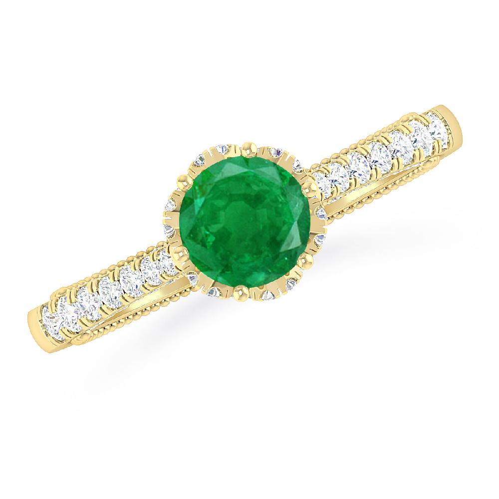 Yellow Gold - Emerald