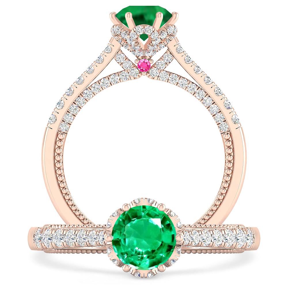 Rose Gold - Emerald