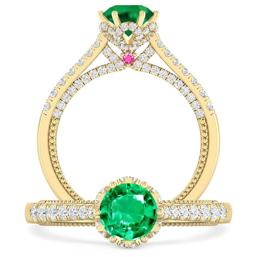 Yellow Gold - Emerald