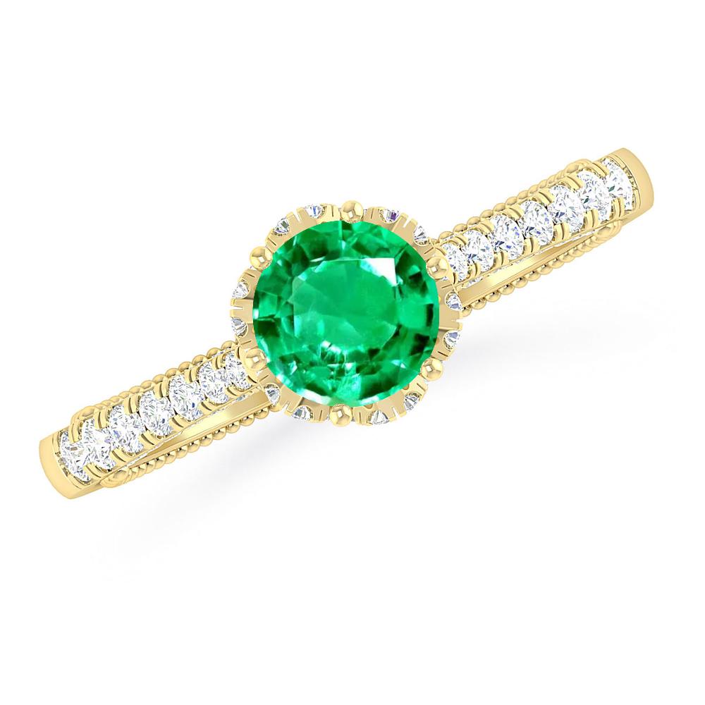 Yellow Gold - Emerald