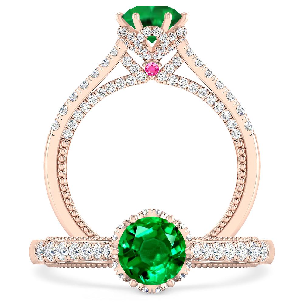 Rose Gold - Emerald