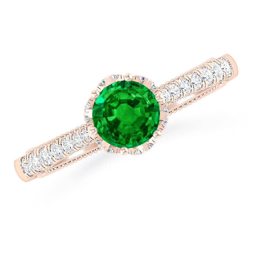 Rose Gold - Emerald