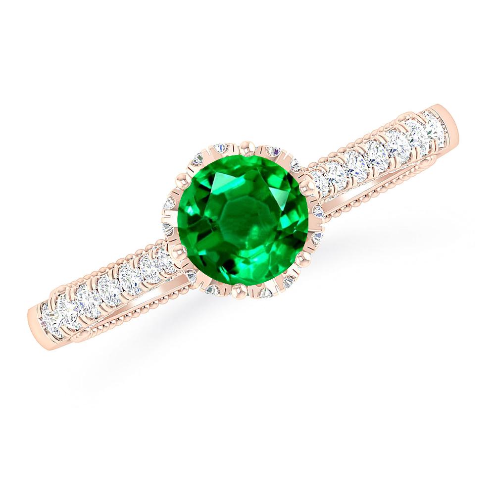 Rose Gold - Emerald