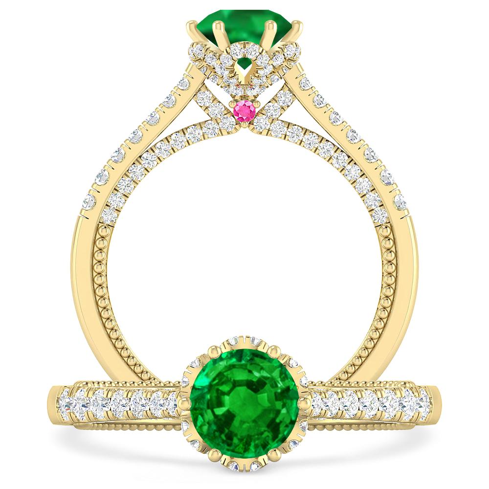 Yellow Gold - Emerald