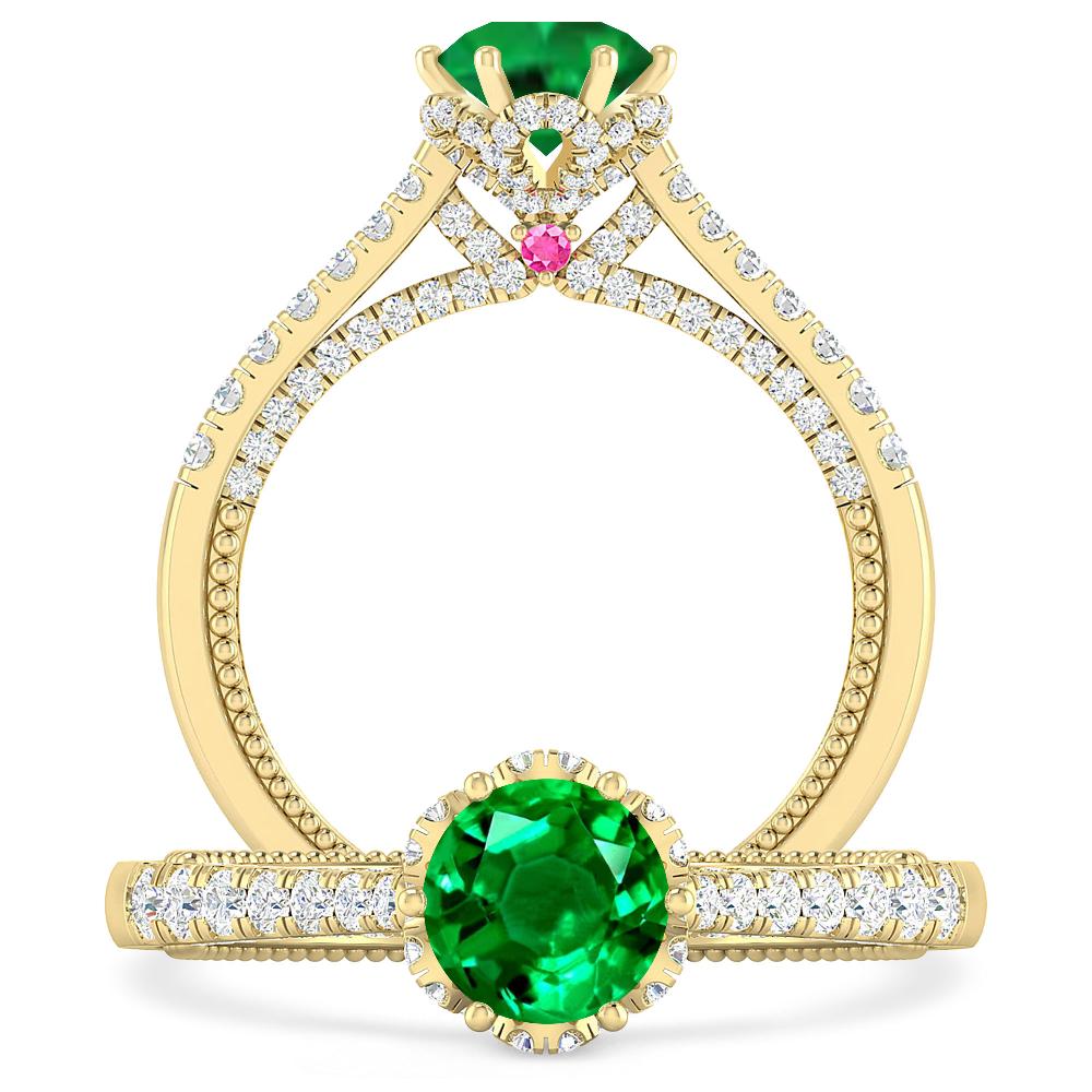 Yellow Gold - Emerald