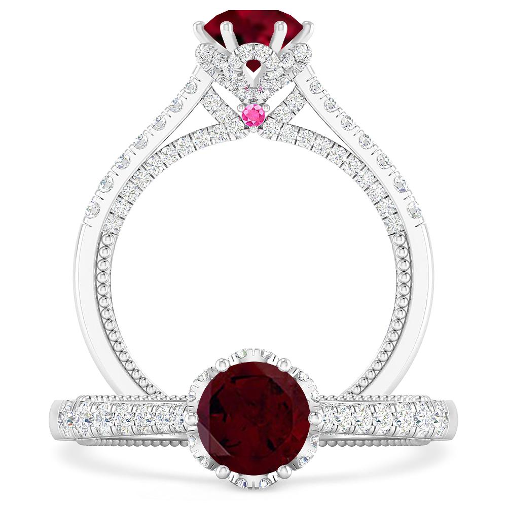 White Gold - Garnet